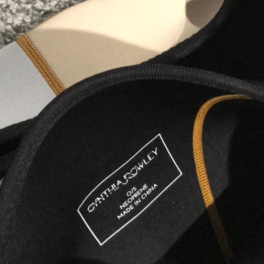 Neoprene Tote Bag Cynthia Rowley from Free People Z493-3 - Picture 5 of 6